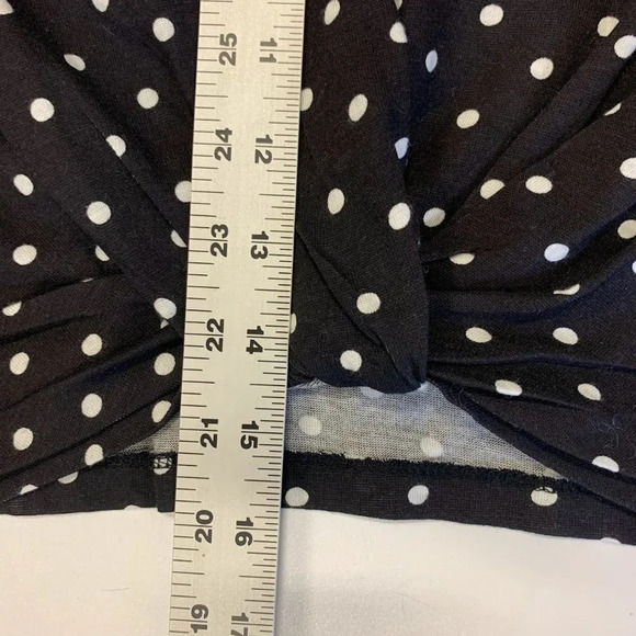 Nordstroms Kids' Knot Front Short Sleeve T-shirt Ivory Americana Dot Size 8 NWT - Picture 12 of 12